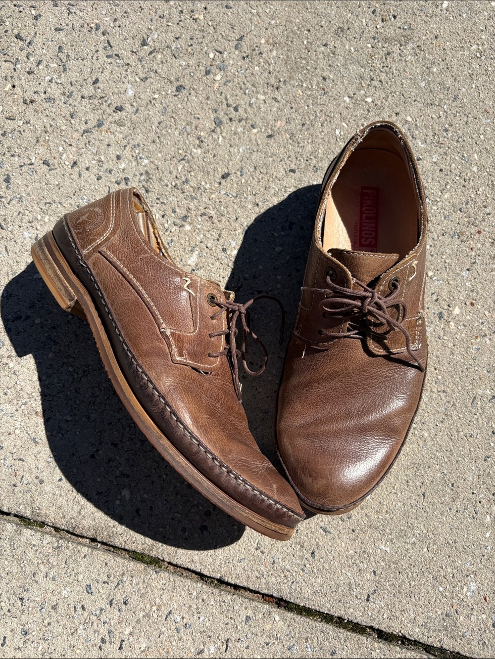 Pikolinos Brown men's Leather Lace-Up size 42- US 9